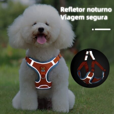Coleira Peitoral Cachorro E Gato