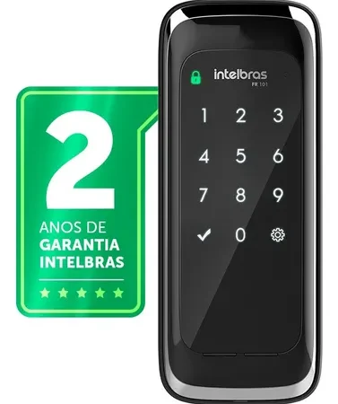 Fechadura Digital de Sobrepor Touch Screen FR 101 Preta Intelbras