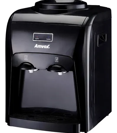 Bebedouro Refrigerado Eletrônico Agua Gelada Black Cor Preto