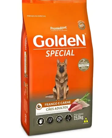 Ração Golden Special Cães Adultos Sabor Frango E Carne 15kg